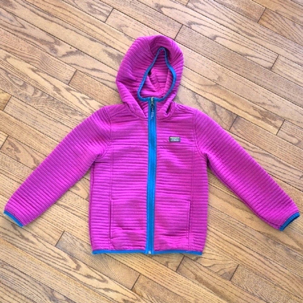 L.L. Bean Little Kids Airlight Full Zip Hoodie, Size 6X-7